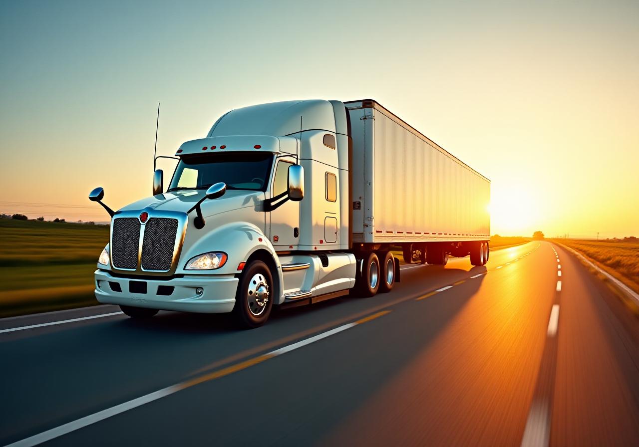 Bay Distributions LLC logistics truck on the road