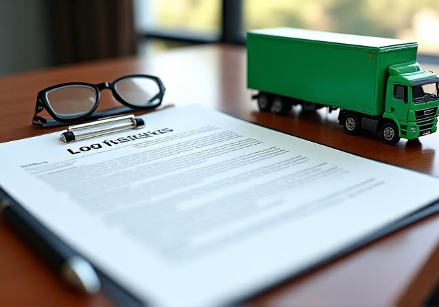 Legal documents and gavel representing logistics compliance